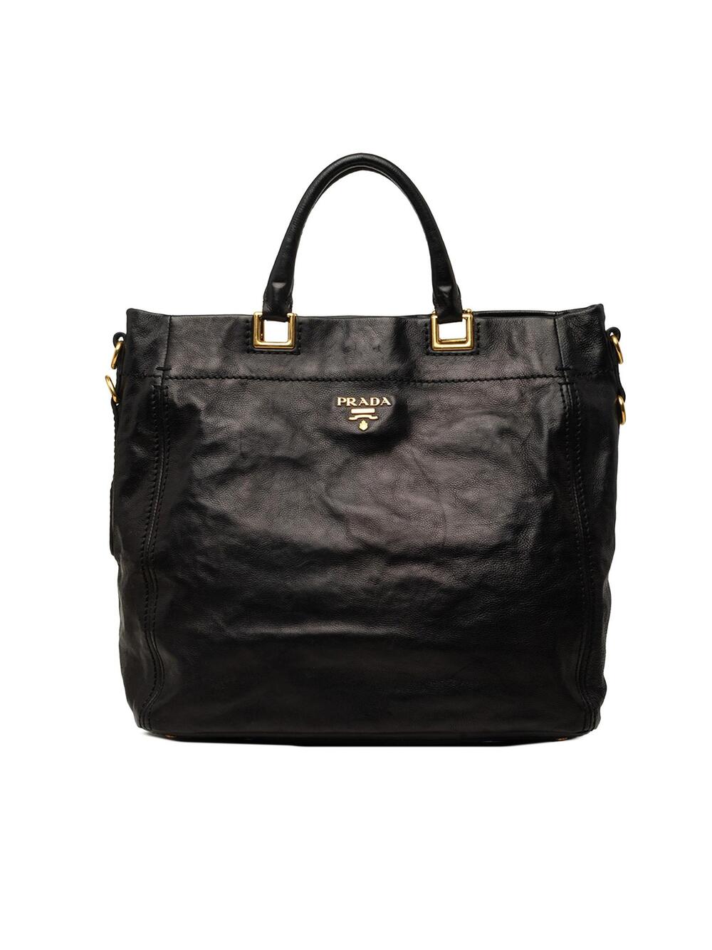 Prada Glace Calf Open Convertible Tote #347627P73B